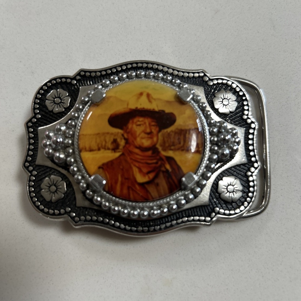 Vintage John Wayne The Duke Western Style Belt Buckle